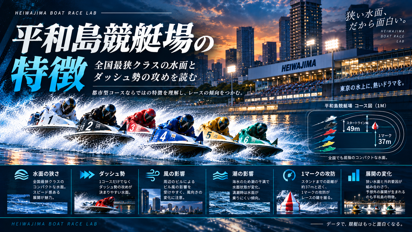 平和島競艇場の特徴画像